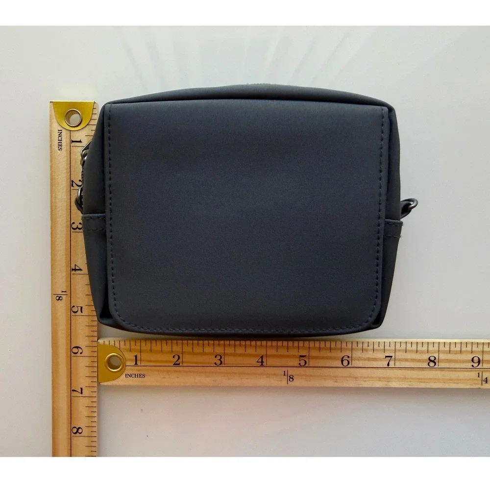 Mary Kay Cosmetic Bag Women Small Black Mirror Magnetic Flap Travel Organizer